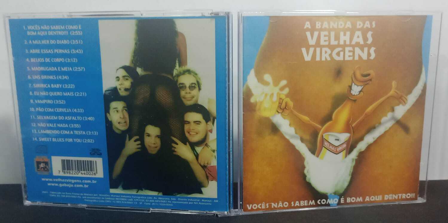 CD - Velhas Virgens - Vocês Não Sabem Como é Bom Aqui Dentro