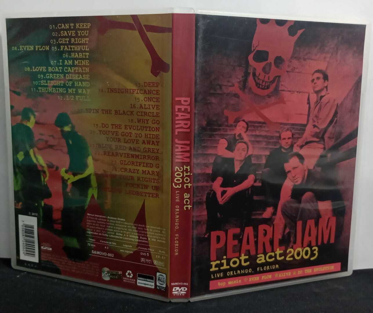 DVD - Pearl Jam - Riot Act 2003 live Orlando Florida