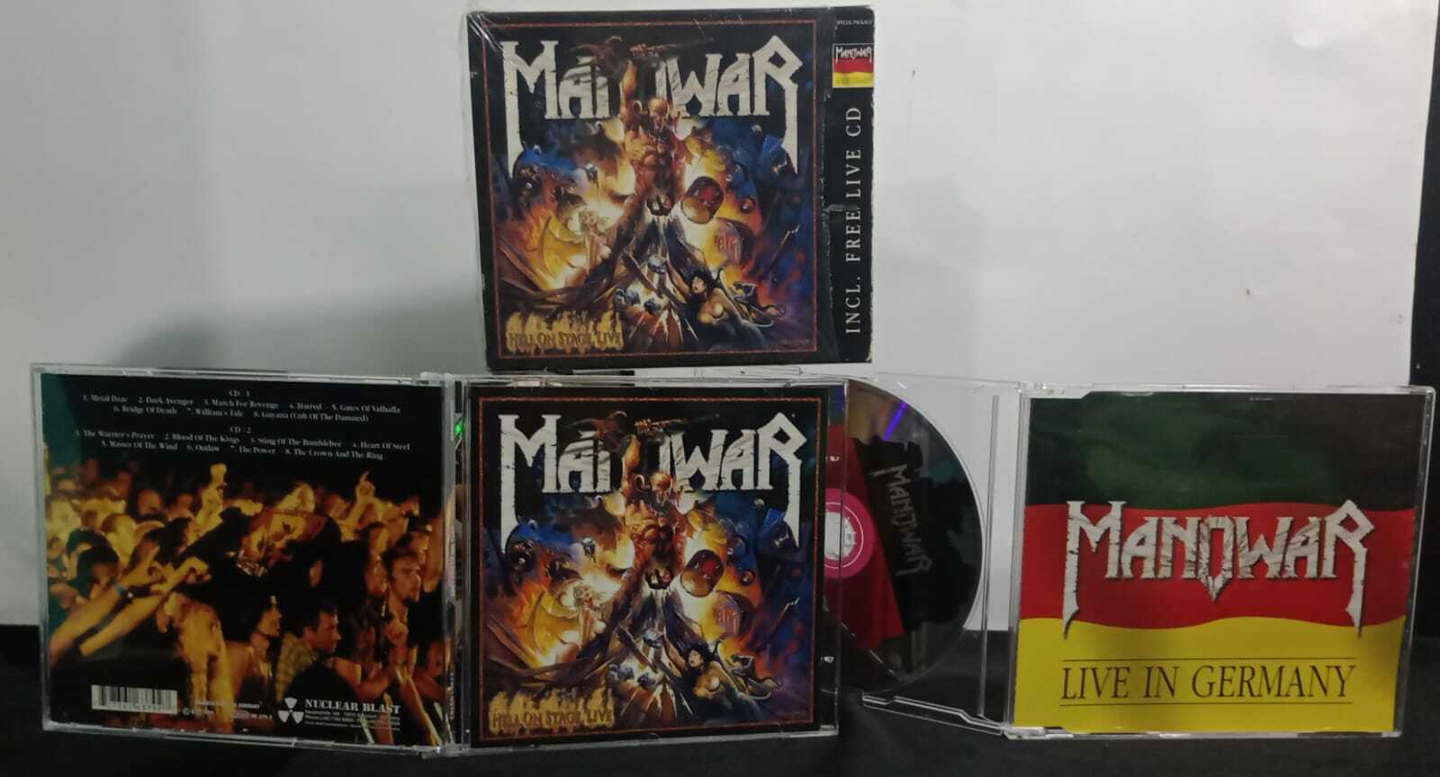 CD - Manowar - Hell on Stage Live (Triplo/Germany)