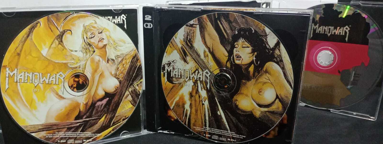 CD - Manowar - Hell on Stage Live (Triplo/Germany)