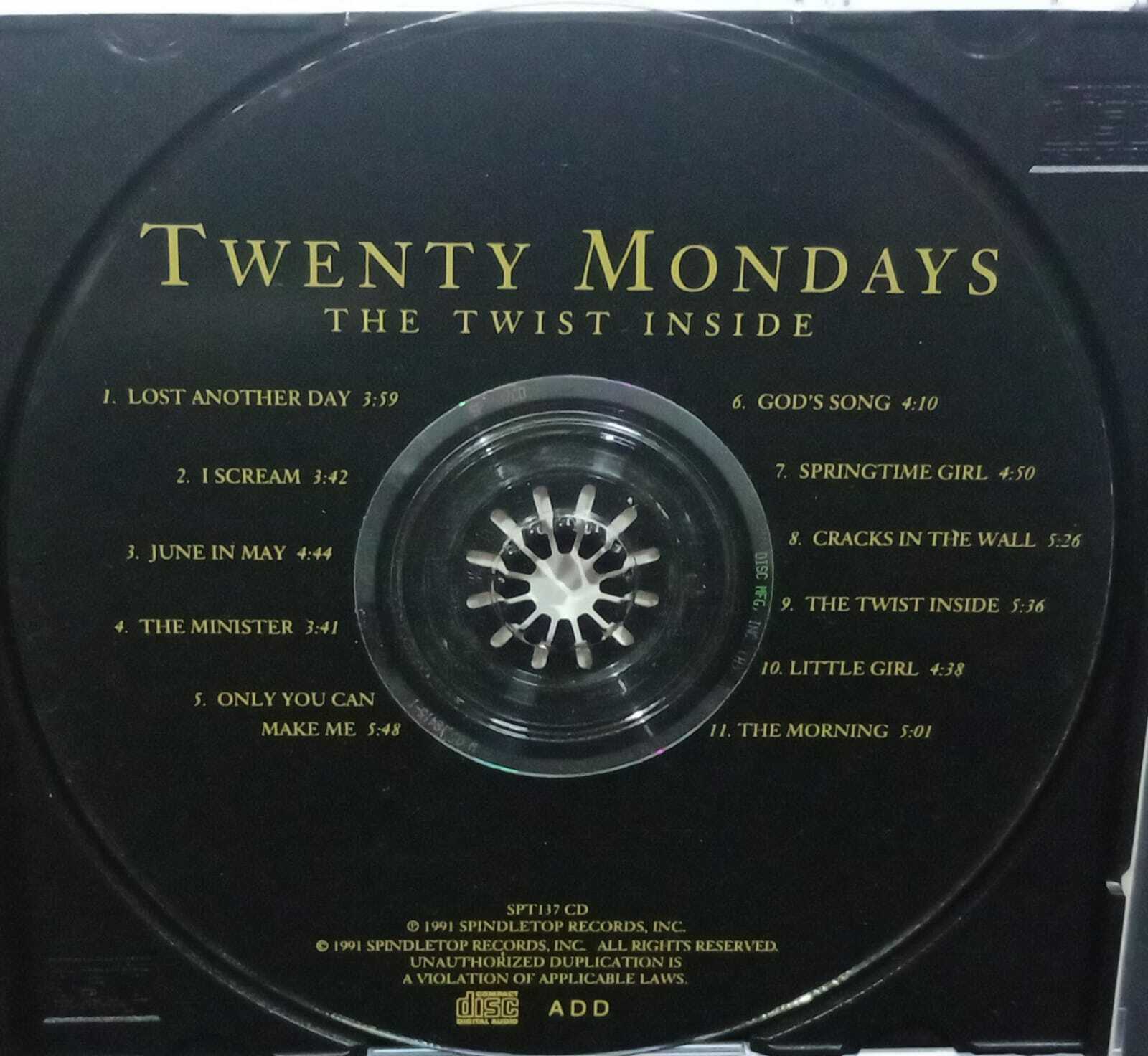 CD - Twenty Mondays - The Twist Inside (USA)