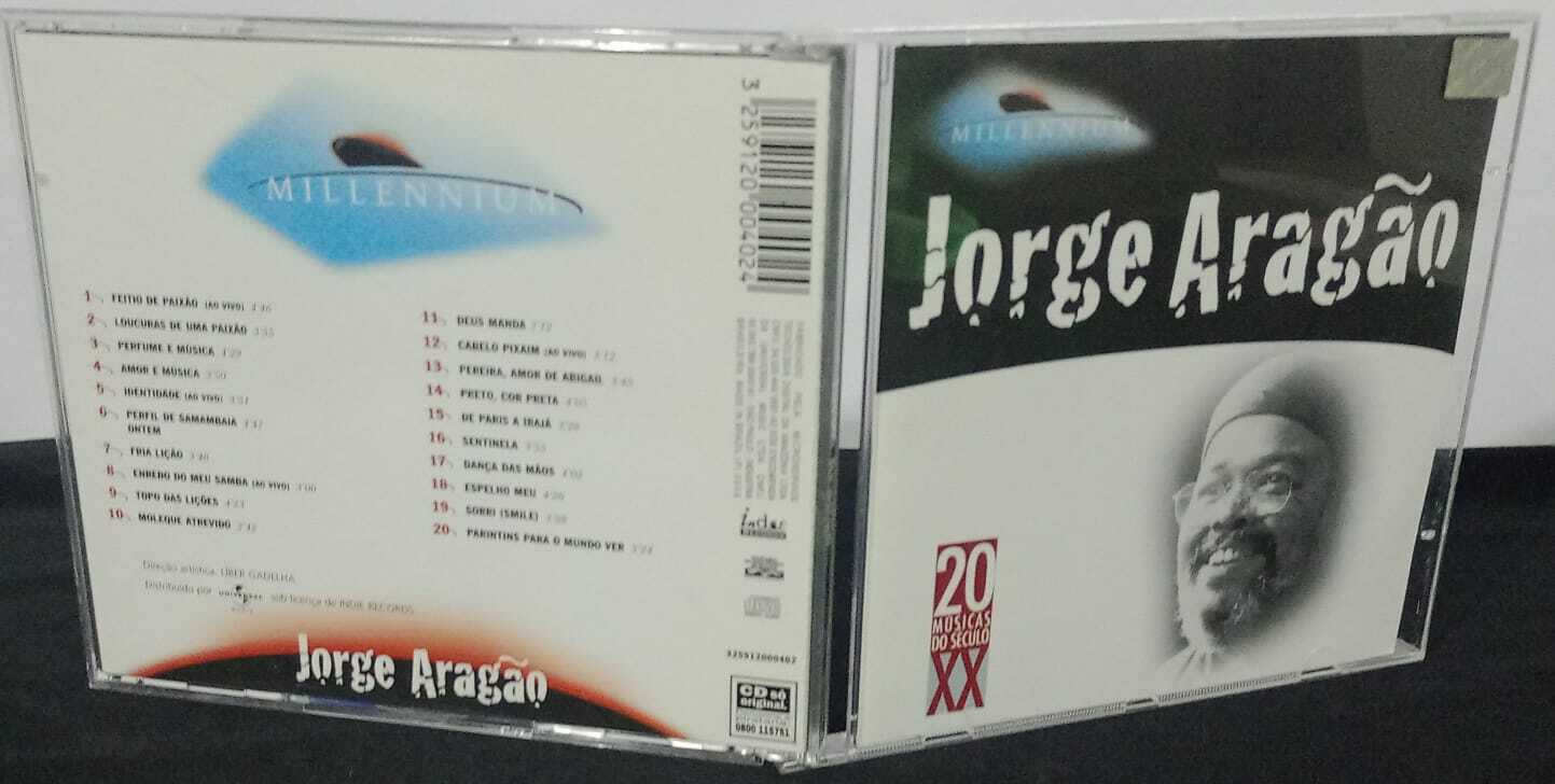 CD - Jorge Aragão - Millennium - 20 Músicas Do Século XX