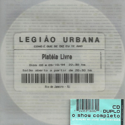 CD - Legião Urbana - Como é que se diz eu Te Amo (Duplo)