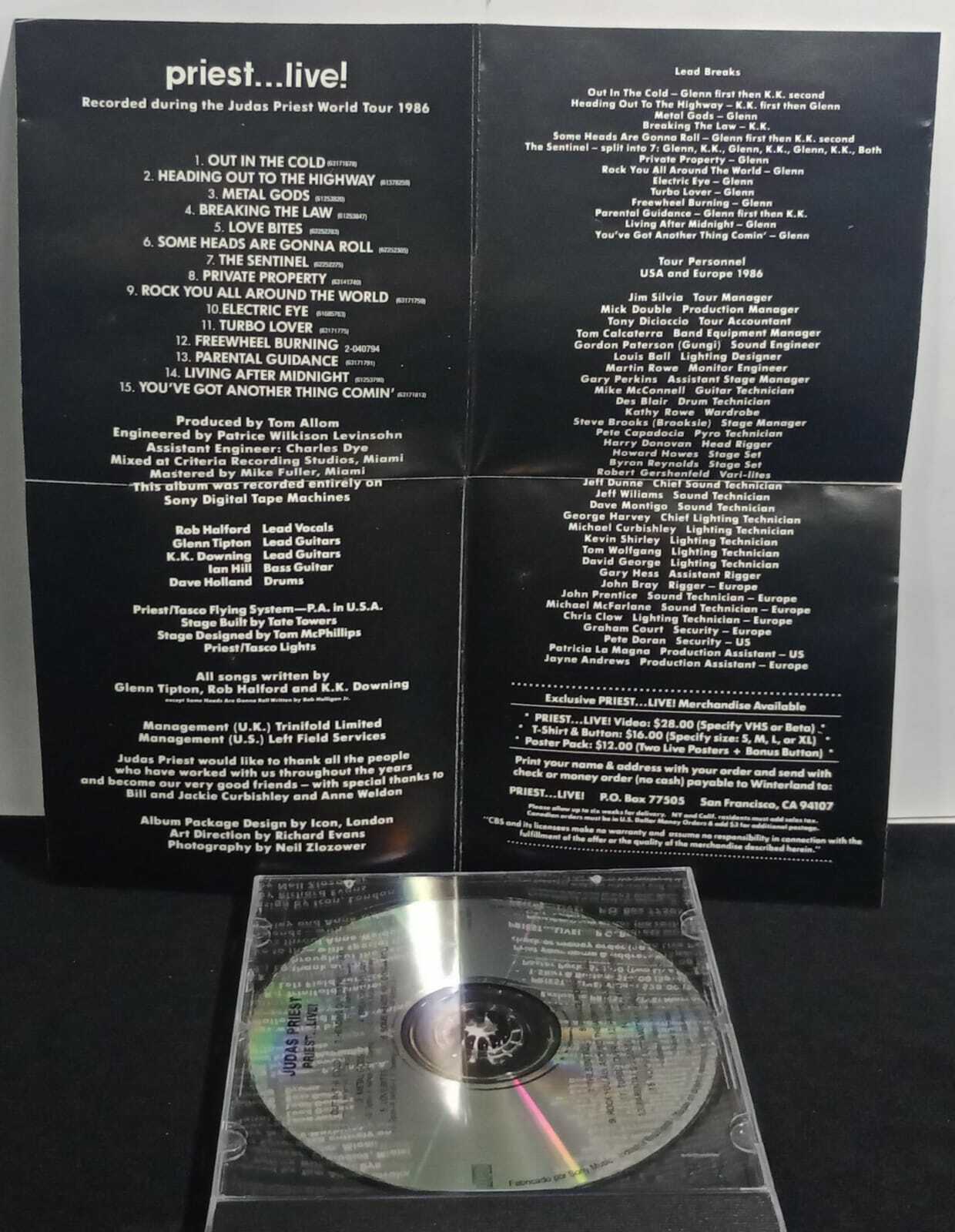 CD - Judas Priest - priest live