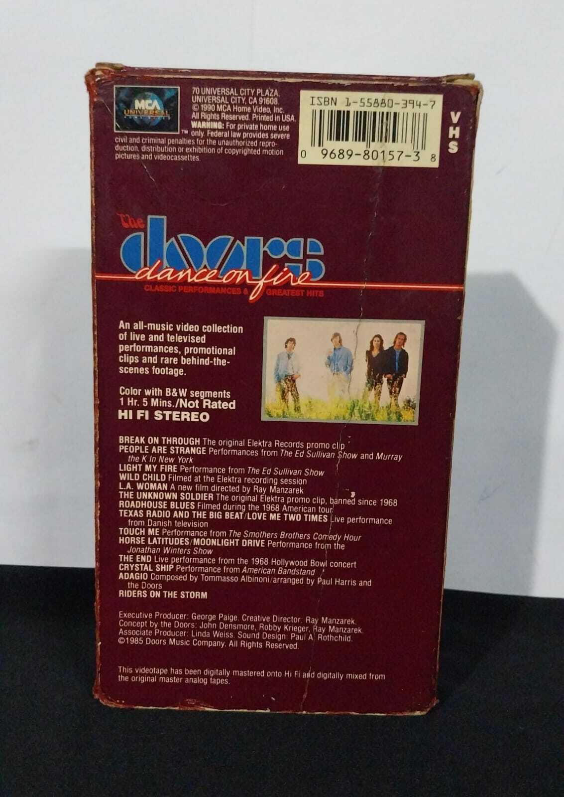 Fita VHS - Doors The - Dance On Fire (usa)