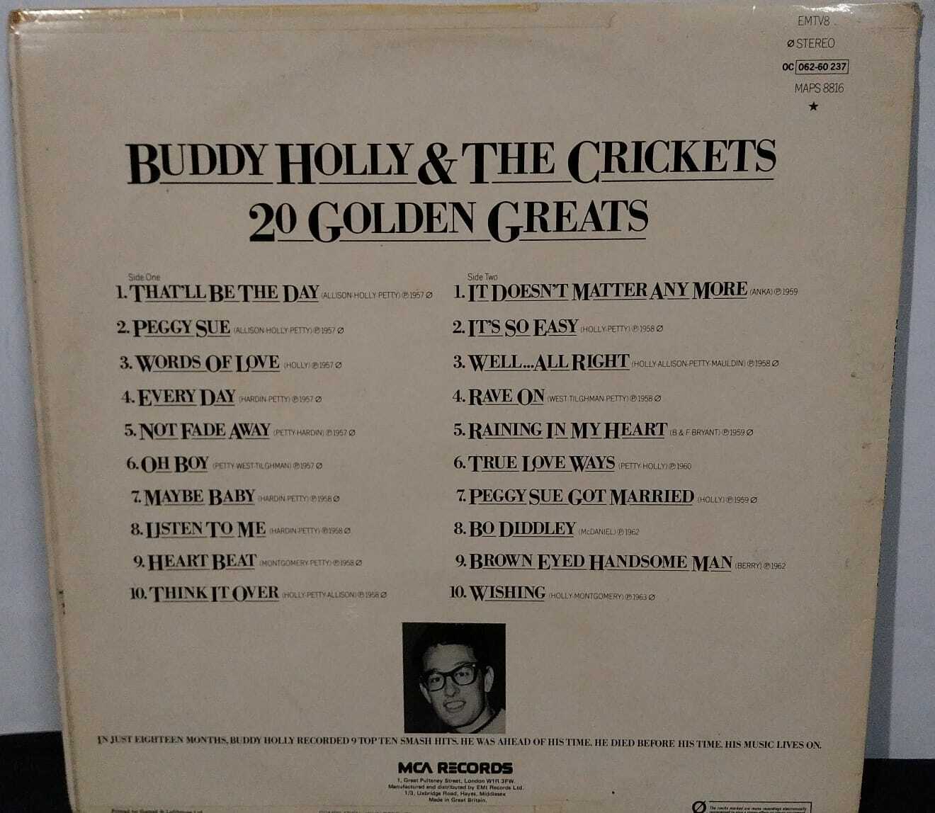 Vinil - Buddy Holly And The Crickets - 20 Golden Greats (England)