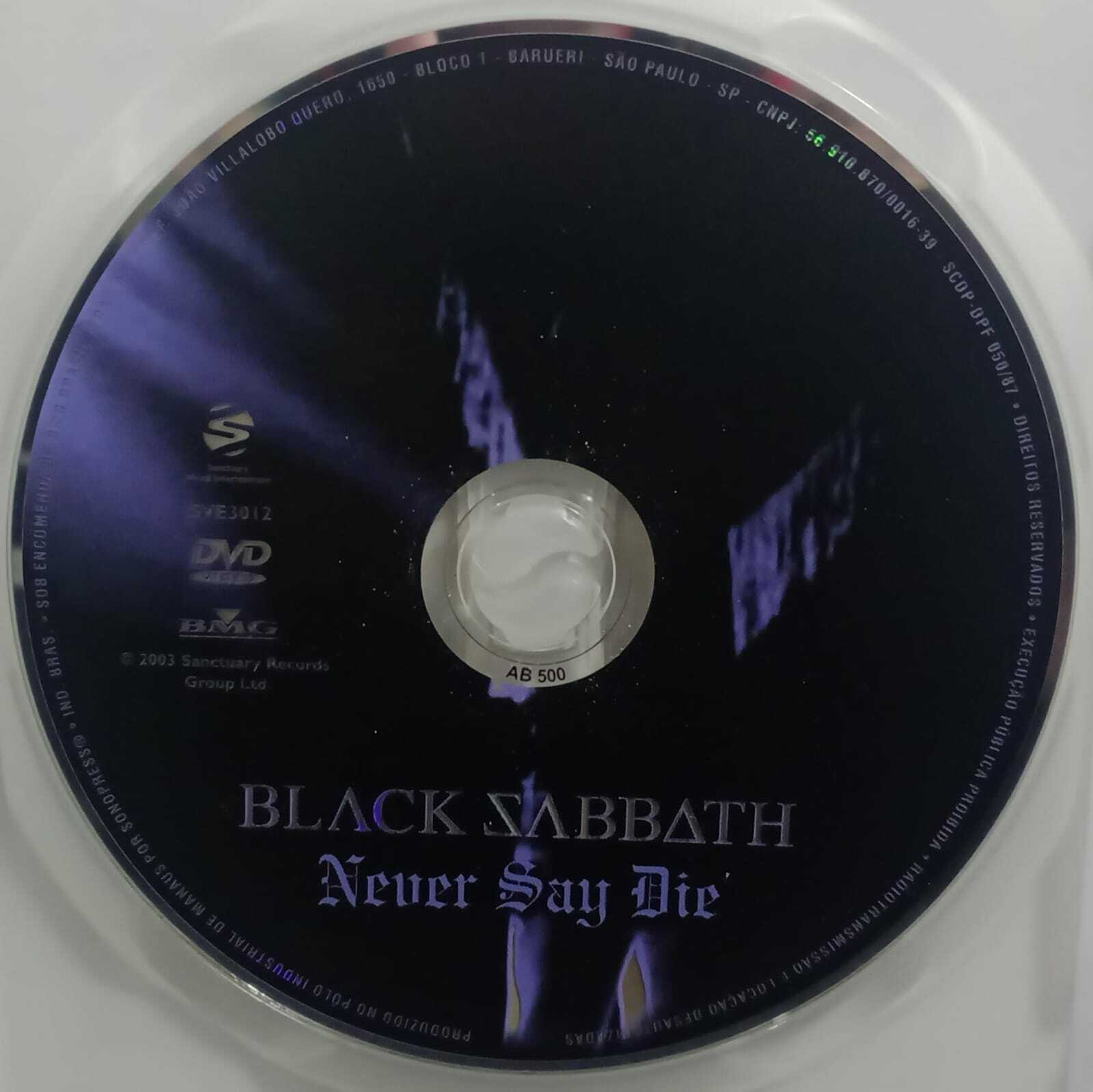 DVD - Black Sabbath - Never Say Die