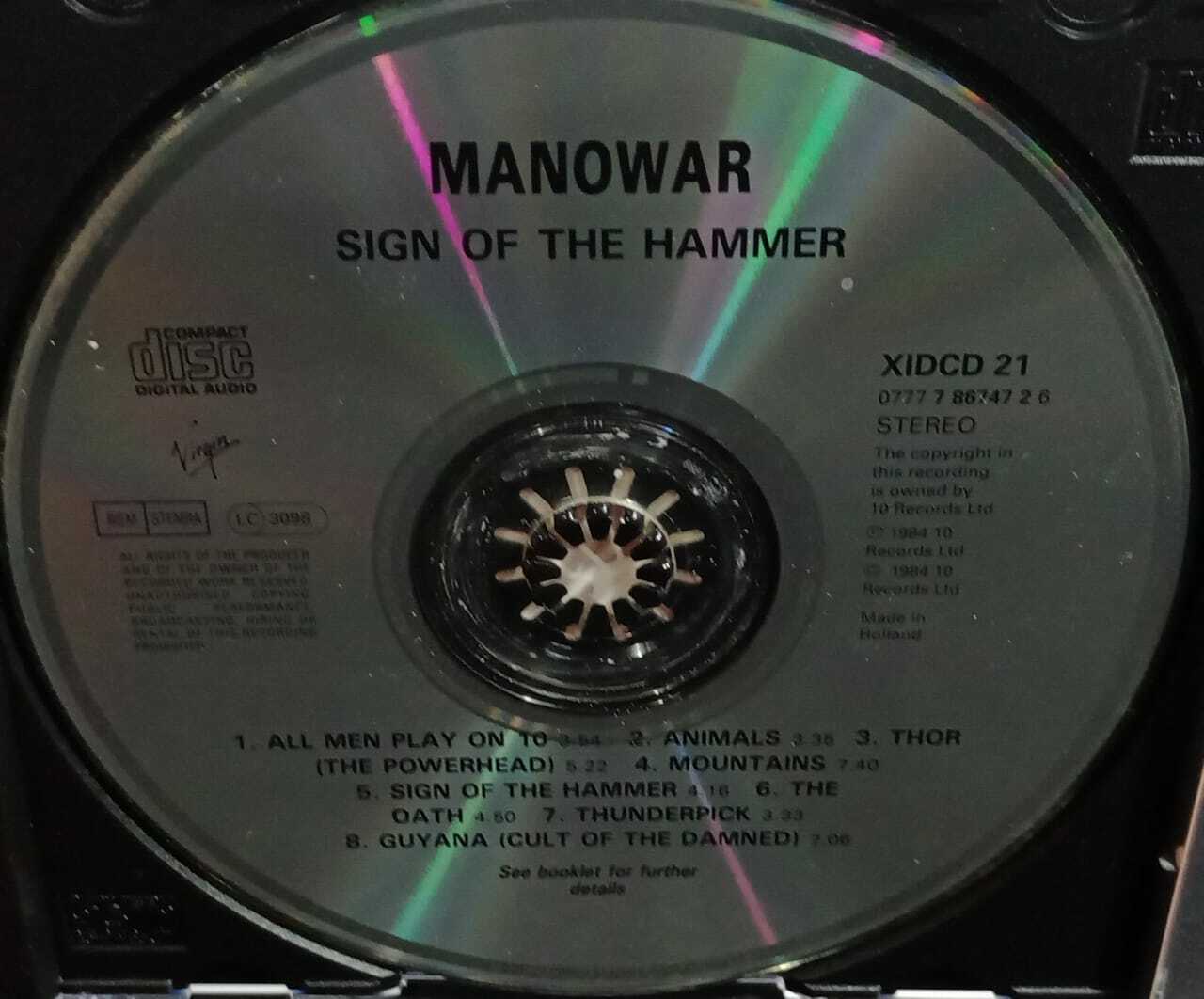 CD - Manowar - Sign of the Hammer (Holland)