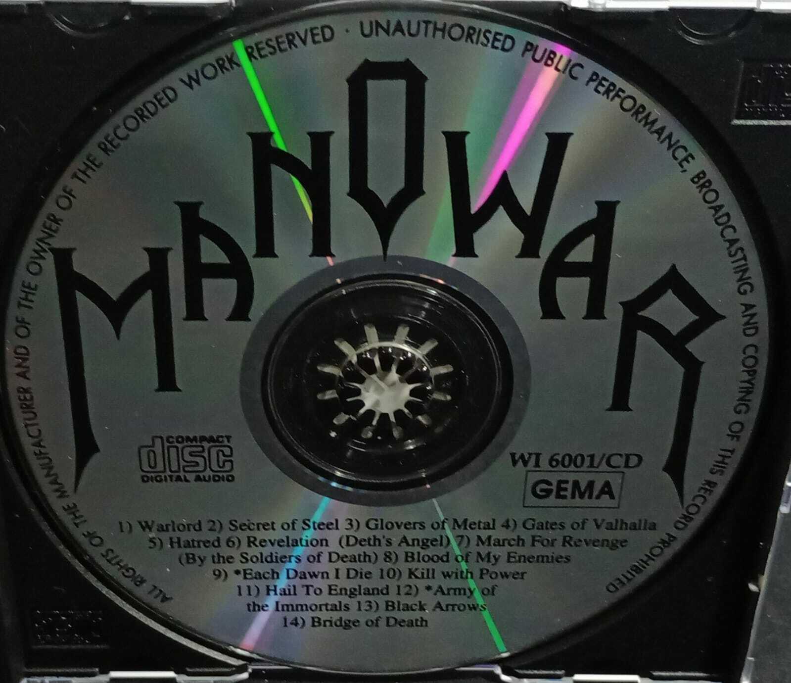 CD - Manowar - Into Glory Ride / Hail To England (usa)