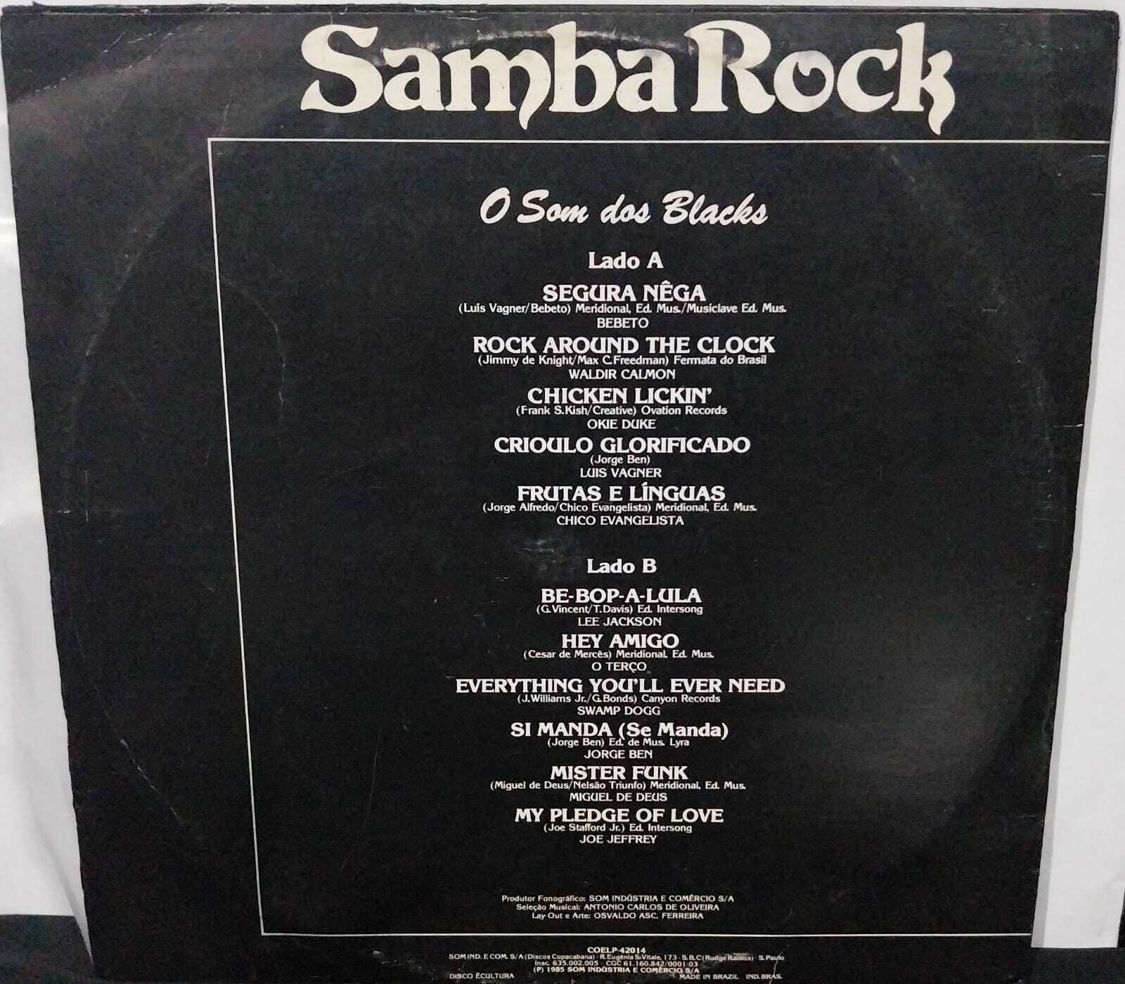 Vinil - Samba Rock O Som Dos Blacks