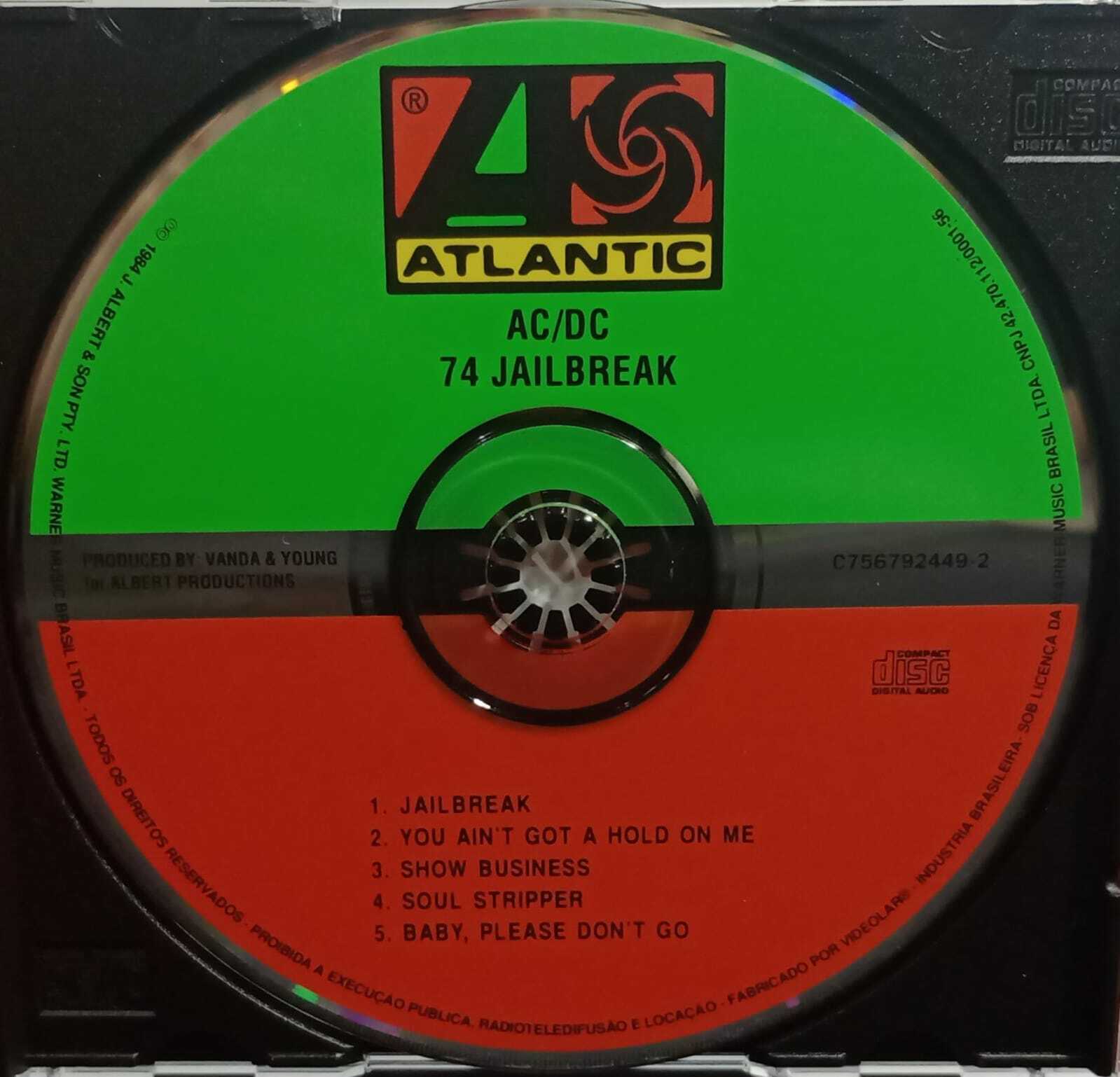 CD - AC/DC - 74 Jailbreak (Acrilico)