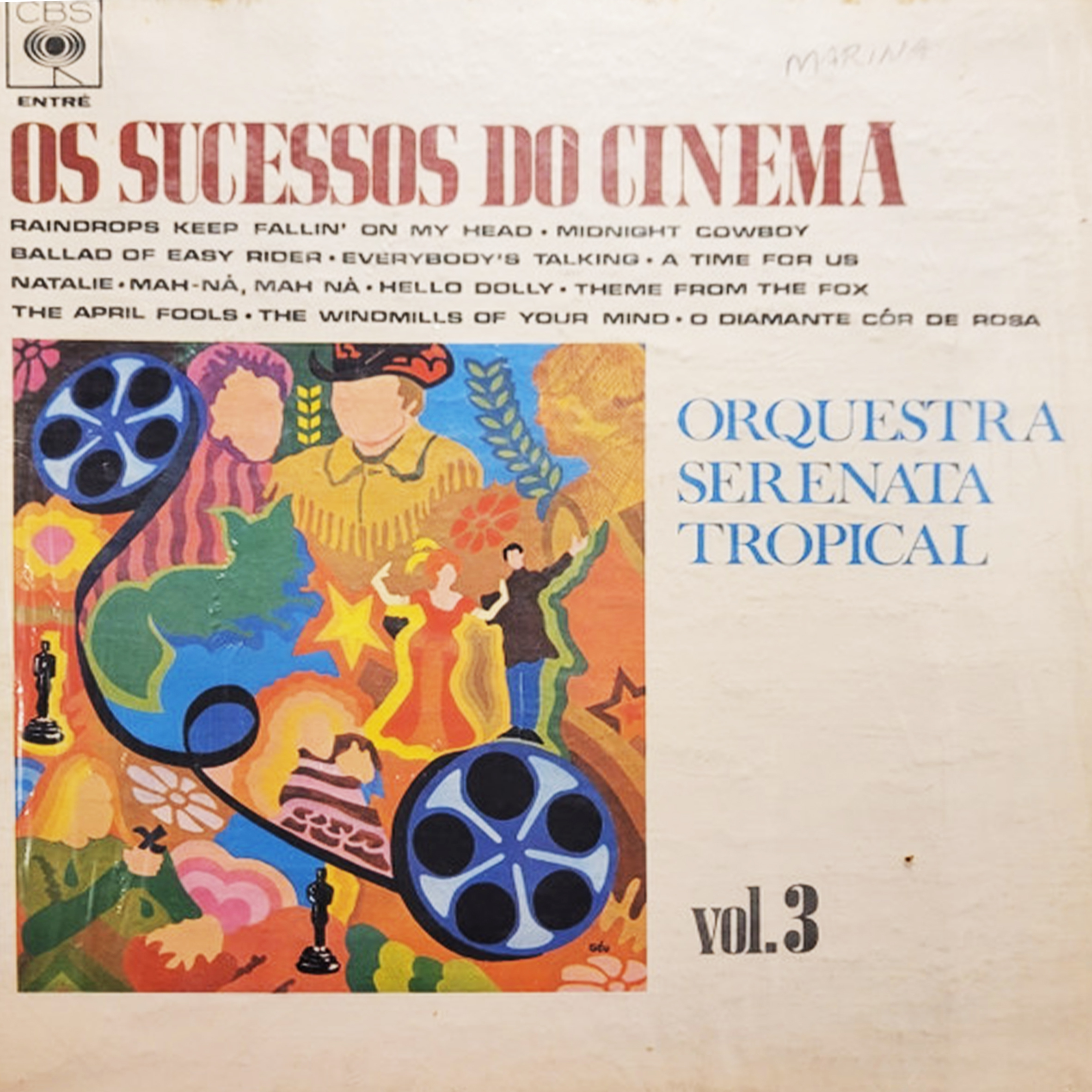 Vinil - Orquestra Serenata Tropical - Os Sucessos Do Cinema Vol 3