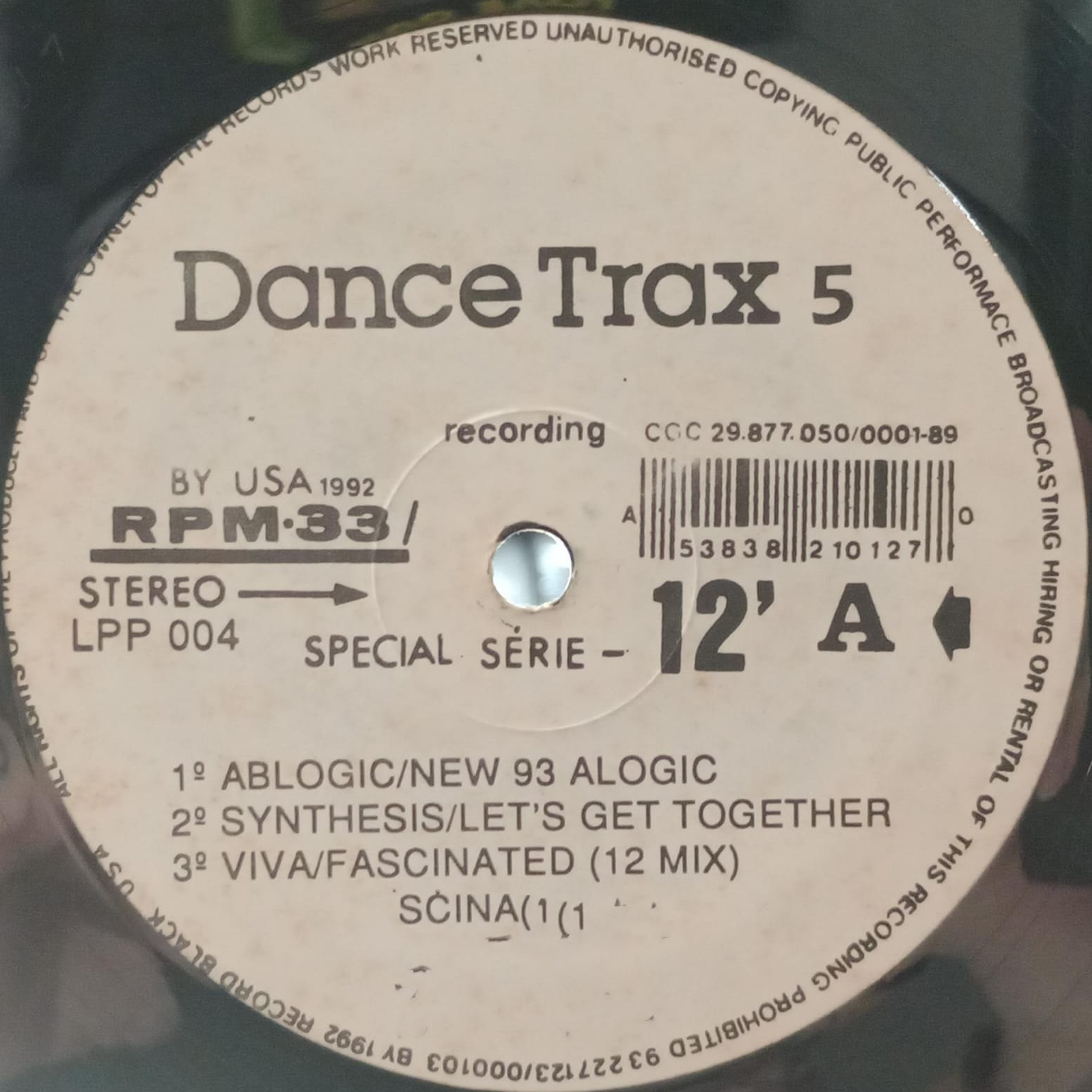 Vinil - Dance Trax 5 (USA)
