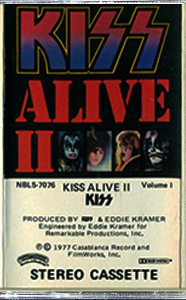 Fita K7 - Kiss - Alive II Vol.1 (usa)